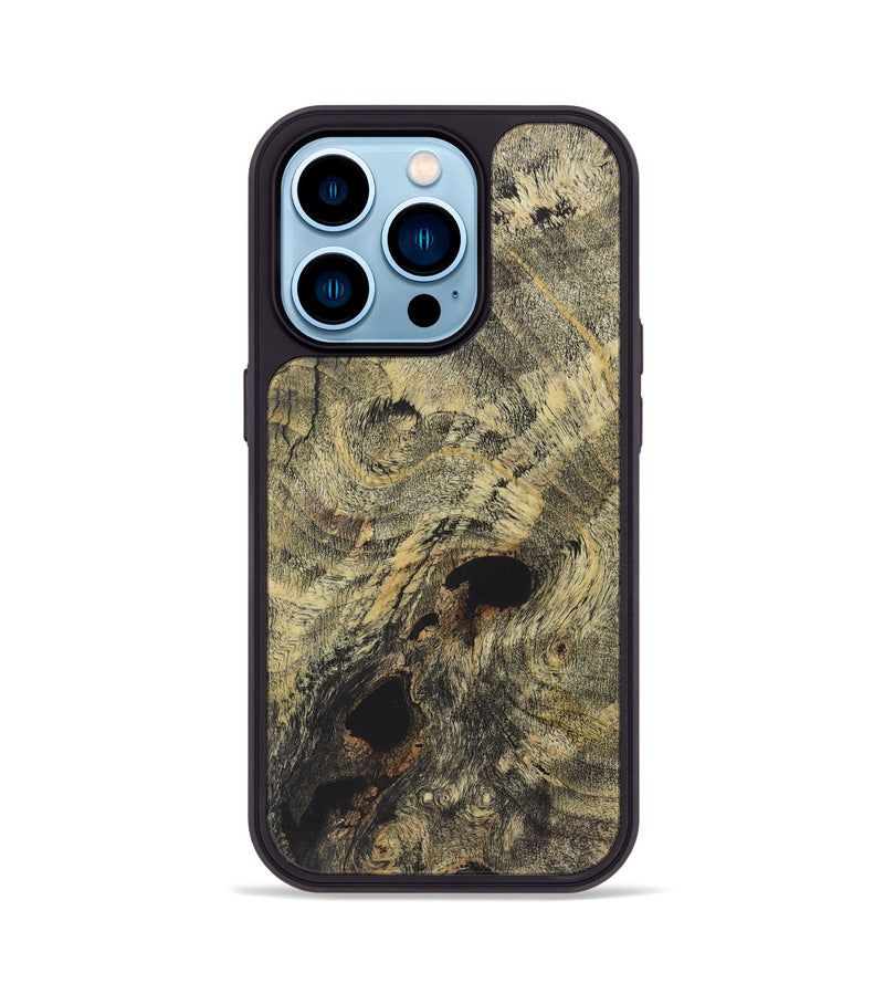 iPhone 14 Pro Wood+Resin Phone Case - Reagan (Wood Burl, 722227)