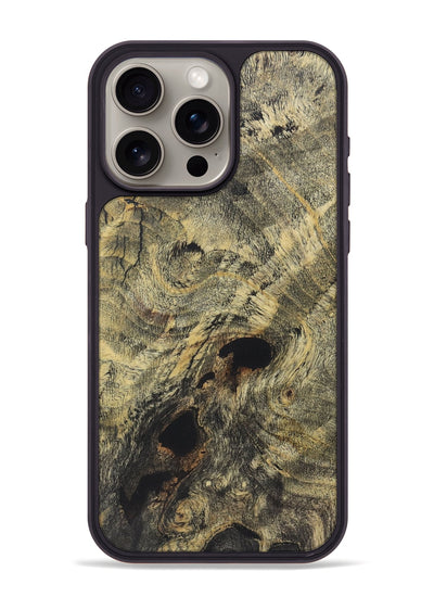 iPhone 15 Pro Max Wood+Resin Phone Case - Reagan (Wood Burl, 722227)