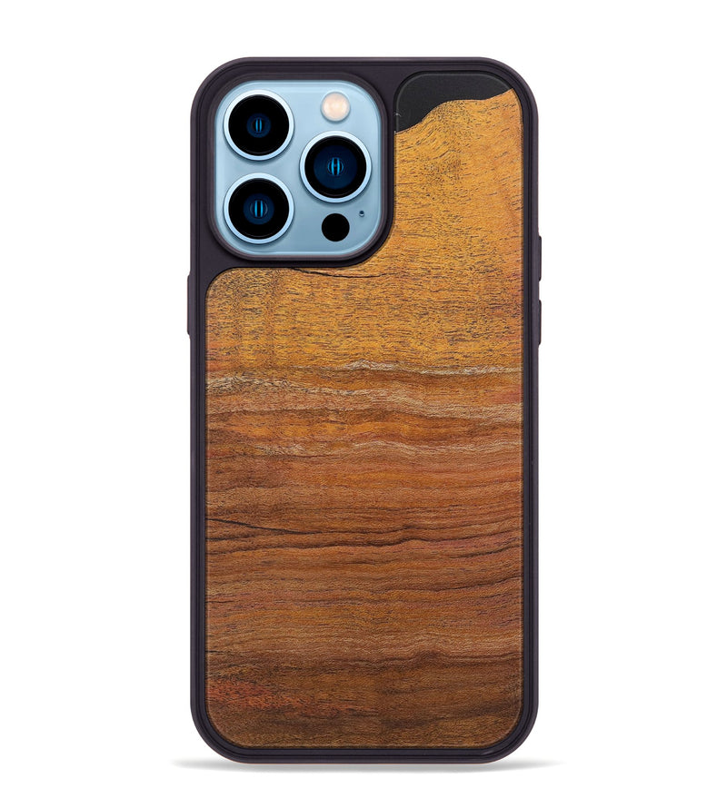 iPhone 14 Pro Max Wood+Resin Phone Case - Gabriel (Wood Burl, 722228)