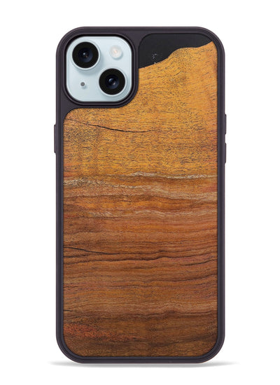 iPhone 15 Plus Wood+Resin Phone Case - Gabriel (Wood Burl, 722228)