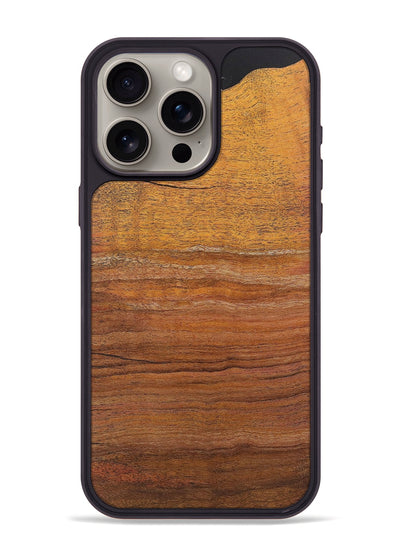 iPhone 15 Pro Max Wood+Resin Phone Case - Gabriel (Wood Burl, 722228)