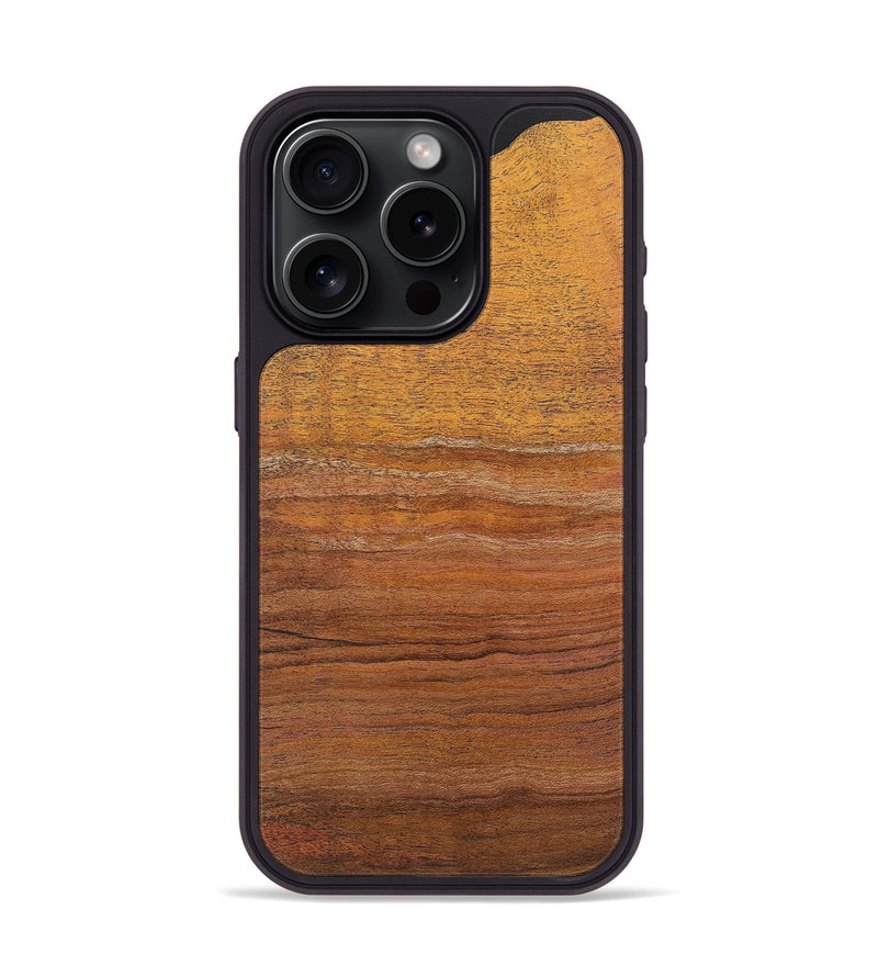 iPhone 15 Pro Wood+Resin Phone Case - Gabriel (Wood Burl, 722228)