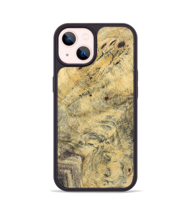 iPhone 14 Wood+Resin Phone Case - Karl (Wood Burl, 722229)