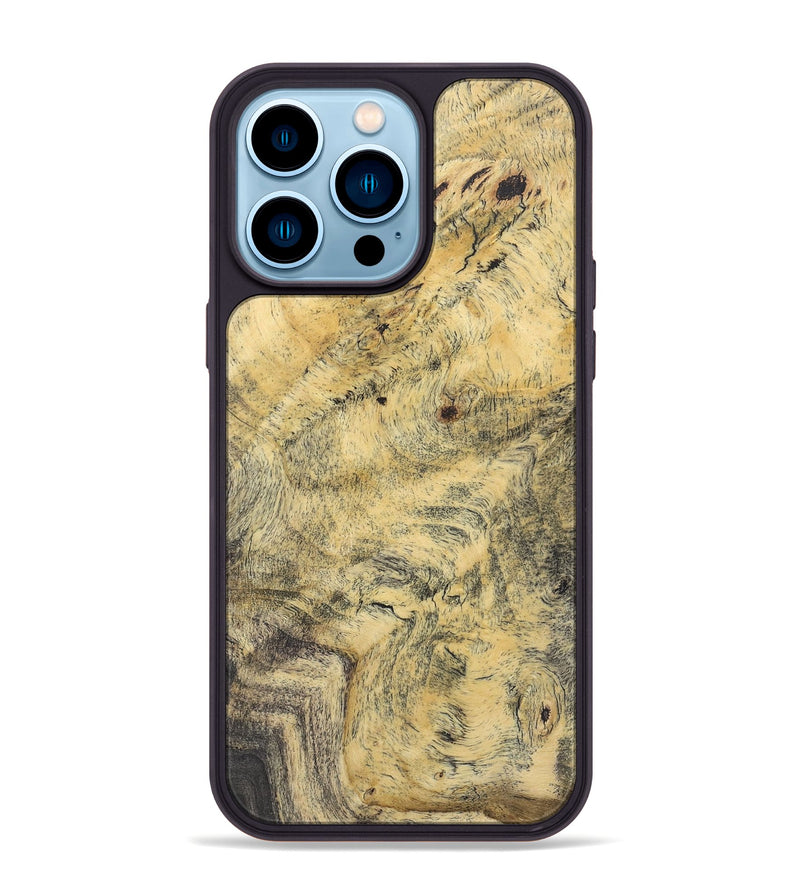 iPhone 14 Pro Max Wood+Resin Phone Case - Karl (Wood Burl, 722229)