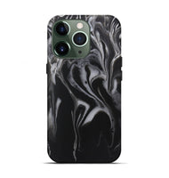 iPhone 13 Pro ResinArt Live Edge Phone Case - Fern (Black & White, 722243)