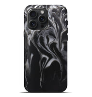 iPhone 16 Pro Max ResinArt Live Edge Phone Case - Fern (Black & White, 722243)