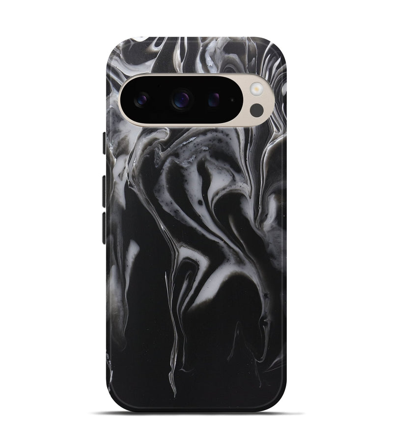 Pixel 9 Pro ResinArt Live Edge Phone Case - Fern (Black & White, 722243)