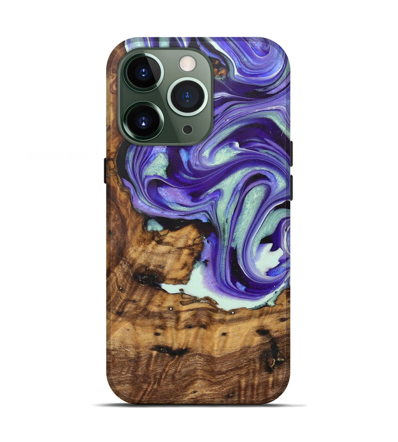 iPhone 13 Pro ResinArt Live Edge Phone Case - Elaine (Purple, 722244)