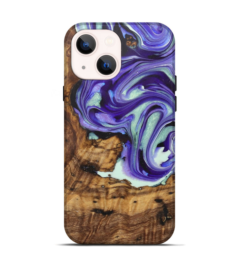 iPhone 14 ResinArt Live Edge Phone Case - Elaine (Purple, 722244)