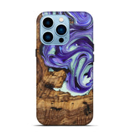 iPhone 14 Pro ResinArt Live Edge Phone Case - Elaine (Purple, 722244)