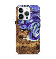 iPhone 15 Pro ResinArt Live Edge Phone Case - Elaine (Purple, 722244)