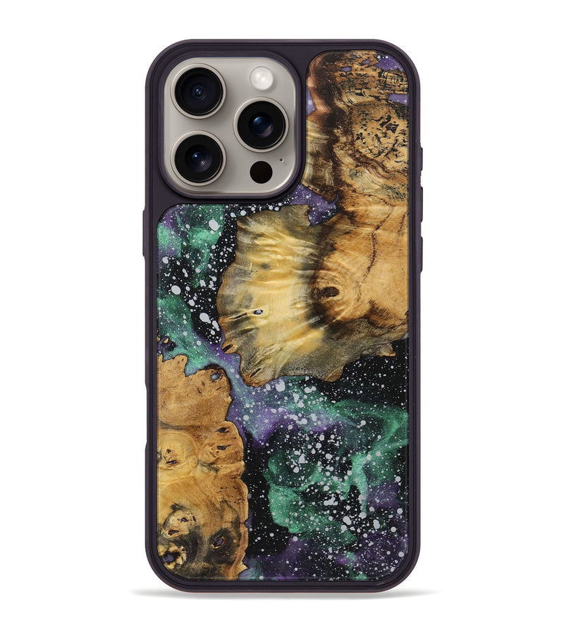 iPhone 16 Pro Max Wood+Resin Phone Case - Kendra (Cosmos, 722250)