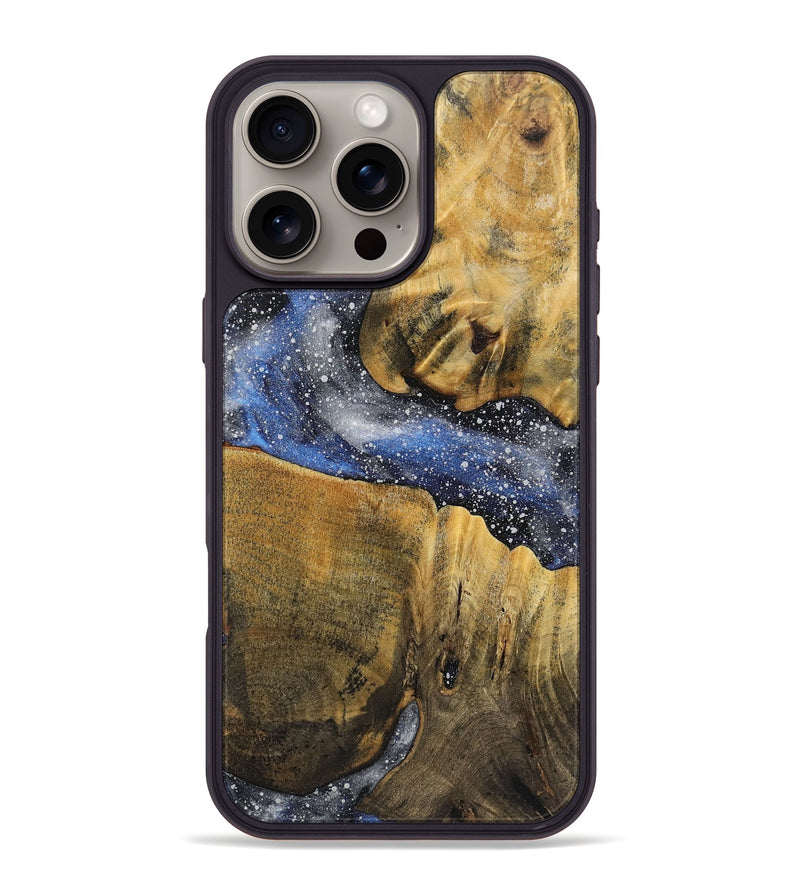 iPhone 16 Pro Max Wood+Resin Phone Case - Kyrie (Cosmos, 722251)