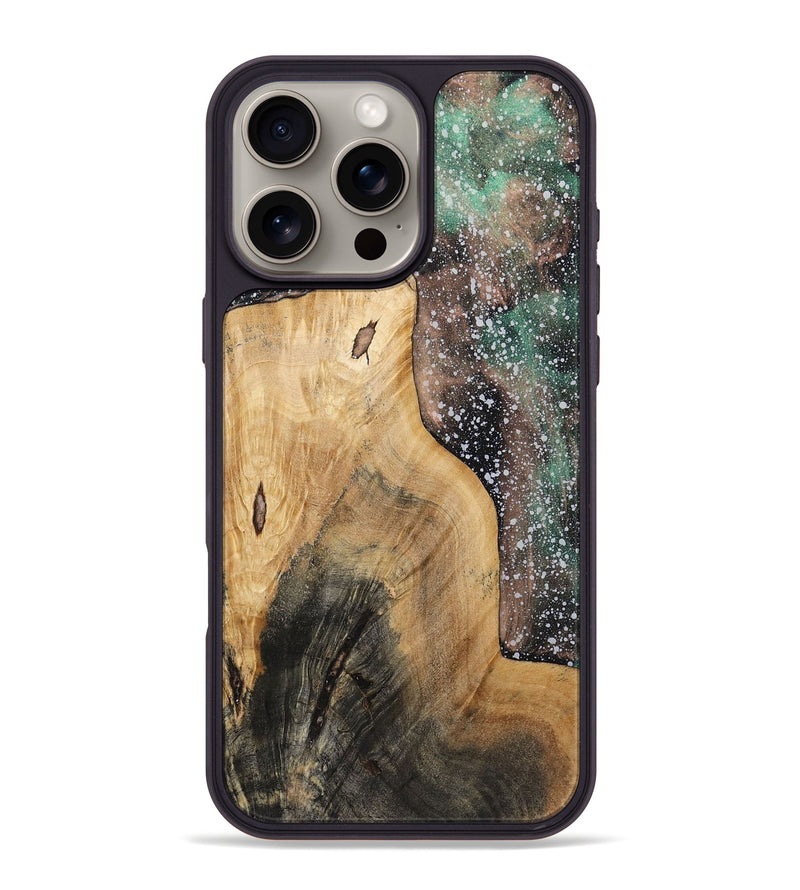 iPhone 16 Pro Max Wood+Resin Phone Case - Krystle (Cosmos, 722254)