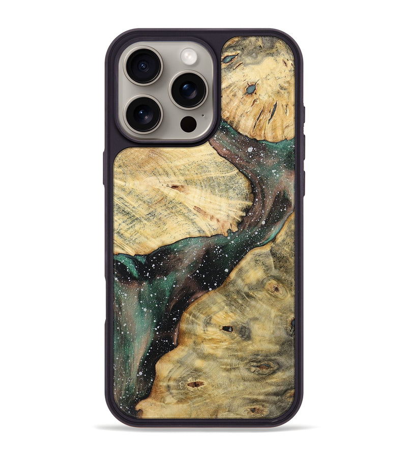 iPhone 16 Pro Max Wood+Resin Phone Case - Iker (Cosmos, 722260)