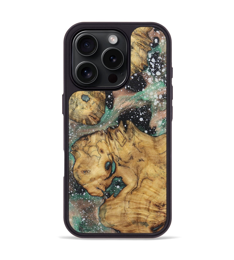 iPhone 16 Pro Wood+Resin Phone Case - Lynn (Cosmos, 722264)