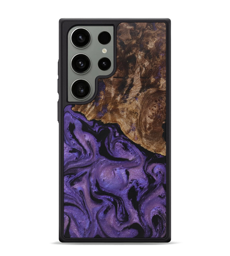 Galaxy S24 Ultra Wood+Resin Phone Case - Morgan (Purple, 722267)