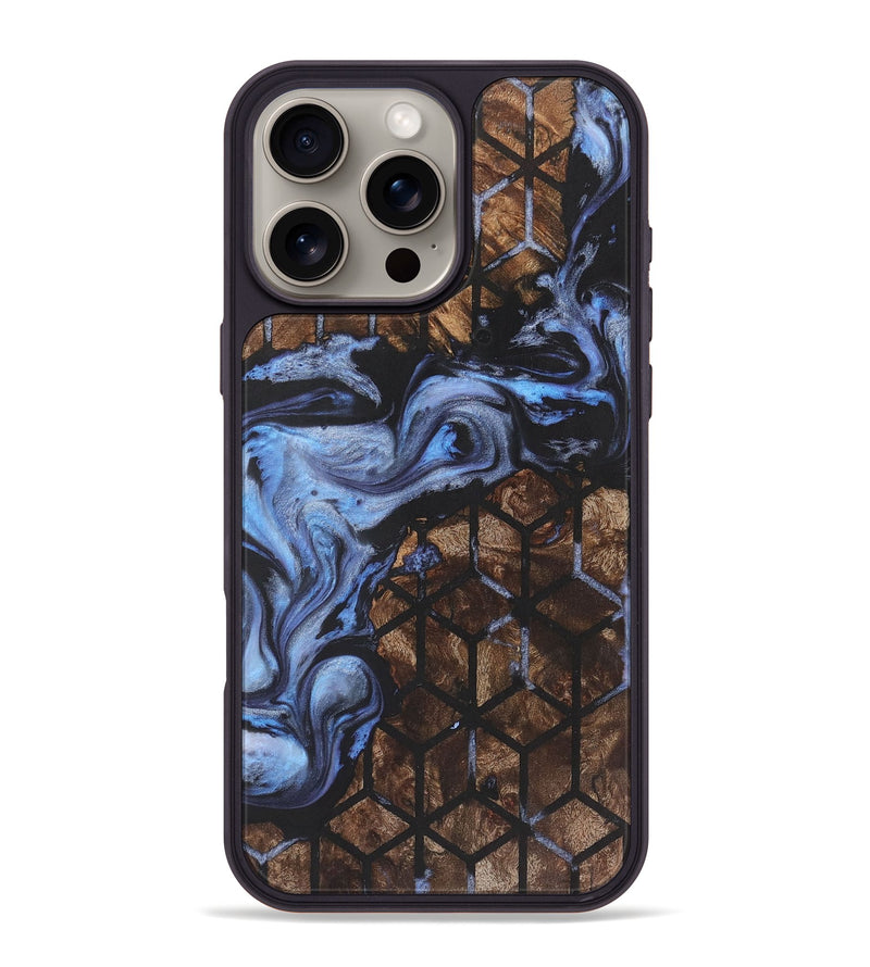 iPhone 16 Pro Max Wood+Resin Phone Case - Elaina (Pattern, 722268)