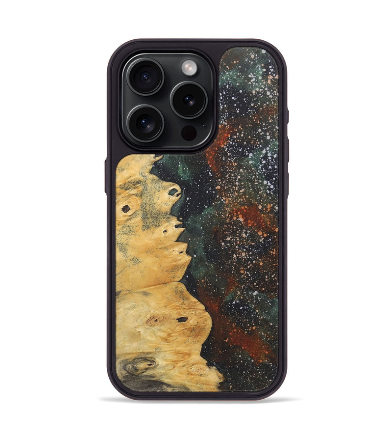 iPhone 15 Pro Wood+Resin Phone Case - Angela (Cosmos, 722273)