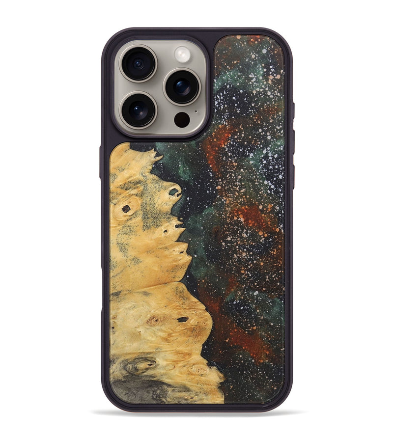 iPhone 16 Pro Max Wood+Resin Phone Case - Angela (Cosmos, 722273)