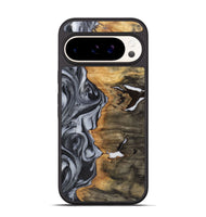 Pixel 9 Wood+Resin Phone Case - Judith (Black & White, 722305)