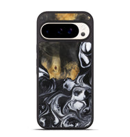 Pixel 9 Pro Wood+Resin Phone Case - Ashlyn (Black & White, 722306)