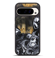 Pixel 9 Pro XL Wood+Resin Phone Case - Ashlyn (Black & White, 722306)