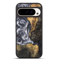 Pixel 9 Pro XL Wood+Resin Phone Case - Henrietta (Black & White, 722307)