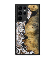 Galaxy S22 Ultra Wood+Resin Phone Case - Jalen (Black & White, 722310)