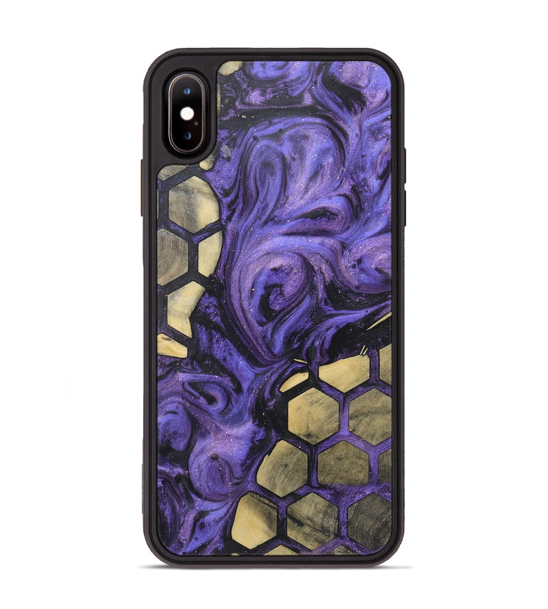 iPhone Xs Max Wood+Resin Phone Case - Felicity (Pattern, 722313)