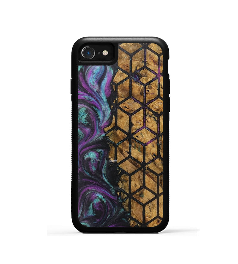 iPhone SE Wood+Resin Phone Case - Ezequiel (Pattern, 722314)