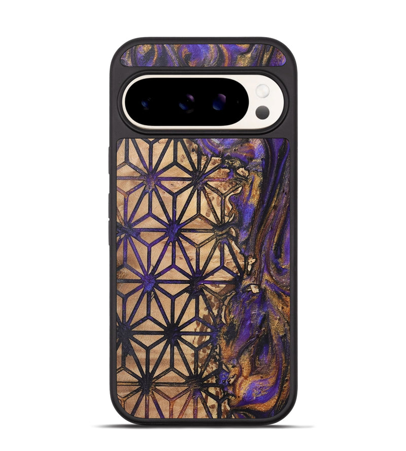 Pixel 9 Pro Wood+Resin Phone Case - Timothy (Pattern, 722315)