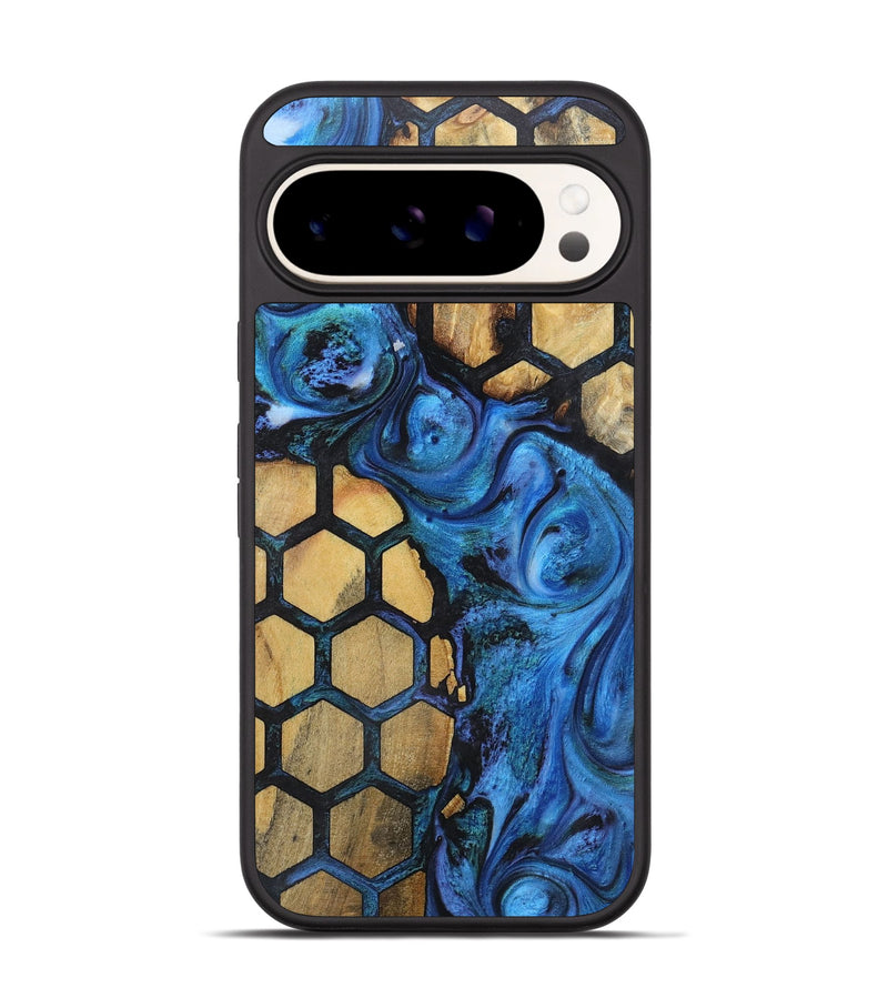 Pixel 9 Pro Wood+Resin Phone Case - Lula (Pattern, 722318)