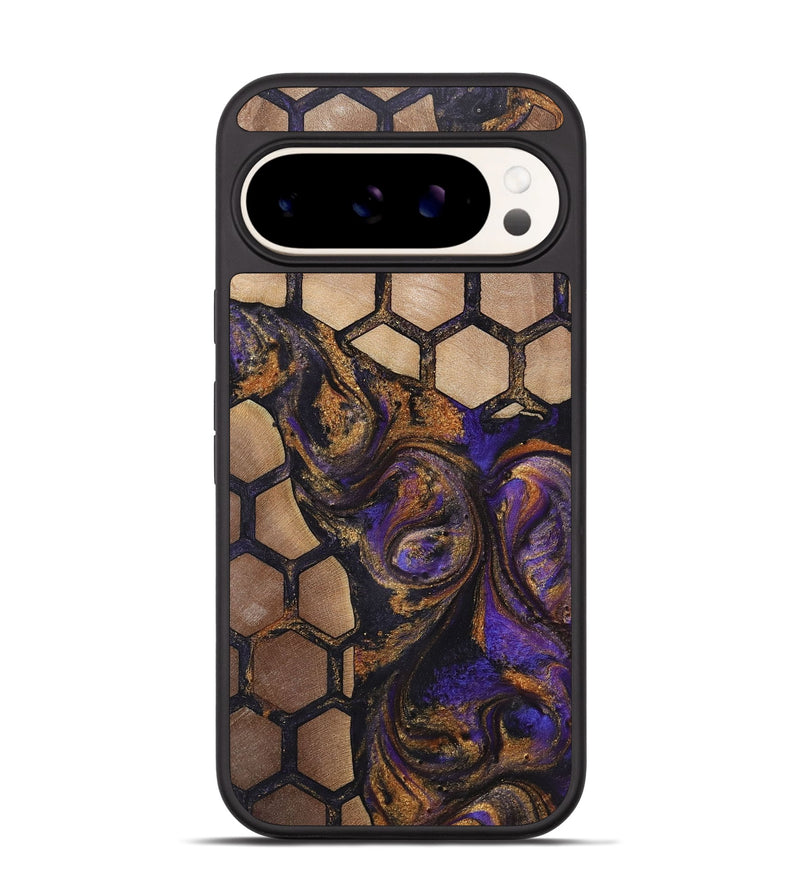 Pixel 9 Wood+Resin Phone Case - Kenzie (Pattern, 722319)