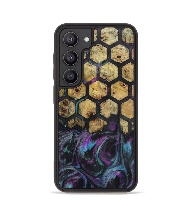 Galaxy S23 Wood+Resin Phone Case - Rebekah (Pattern, 722320)