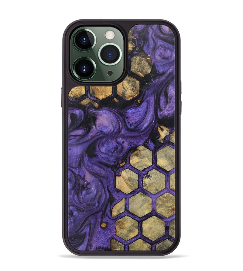 iPhone 13 Pro Max Wood+Resin Phone Case - Skylar (Pattern, 722321)