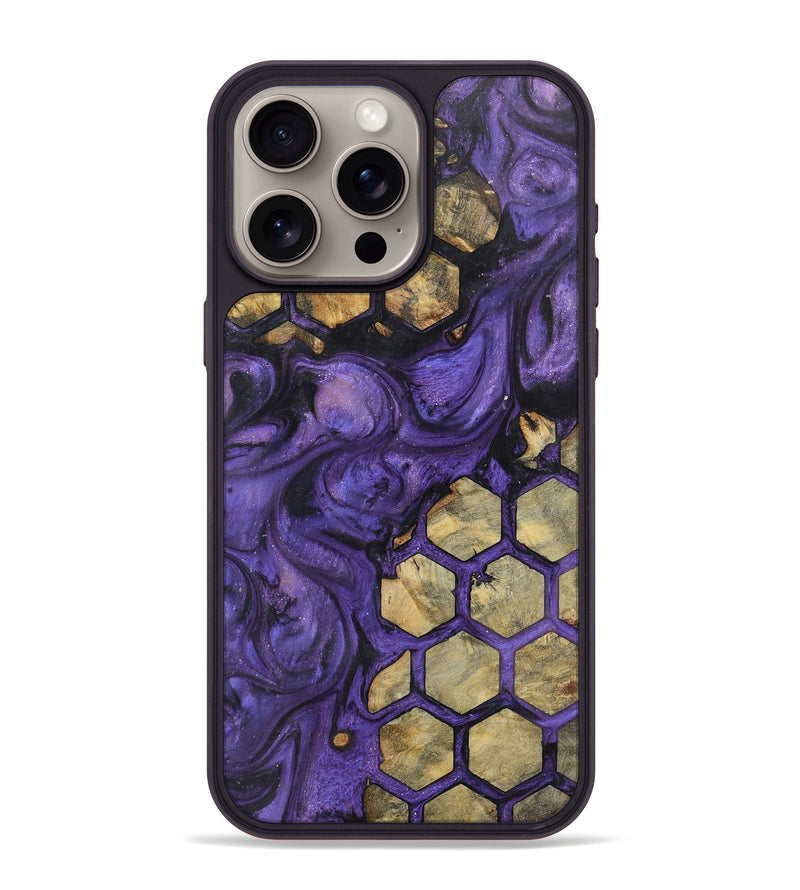 iPhone 15 Pro Max Wood+Resin Phone Case - Skylar (Pattern, 722321)