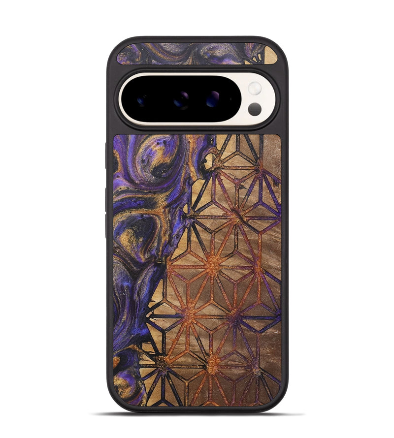 Pixel 9 Wood+Resin Phone Case - Sofia (Pattern, 722323)