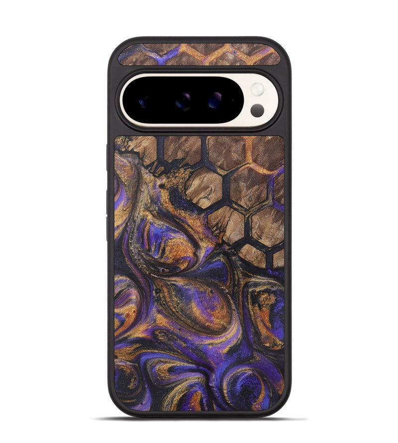 Pixel 9 Wood+Resin Phone Case - Laura (Pattern, 722327)