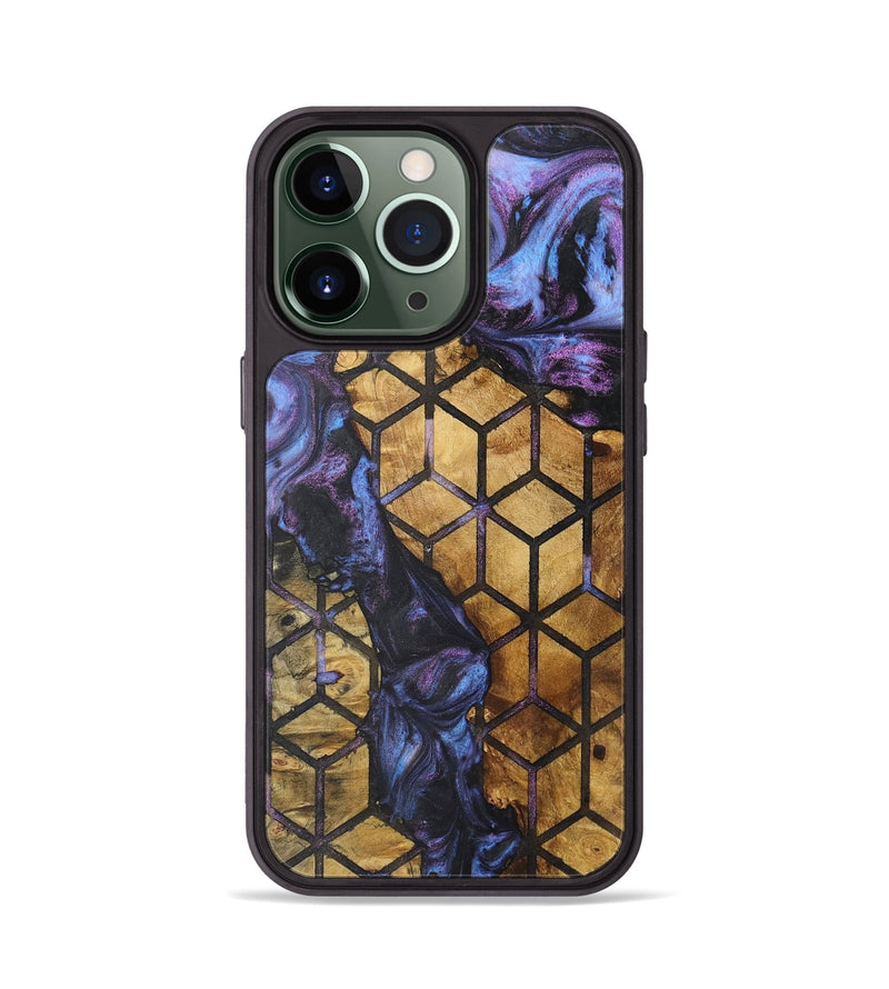 iPhone 13 Pro Wood+Resin Phone Case - Nia (Pattern, 722330)