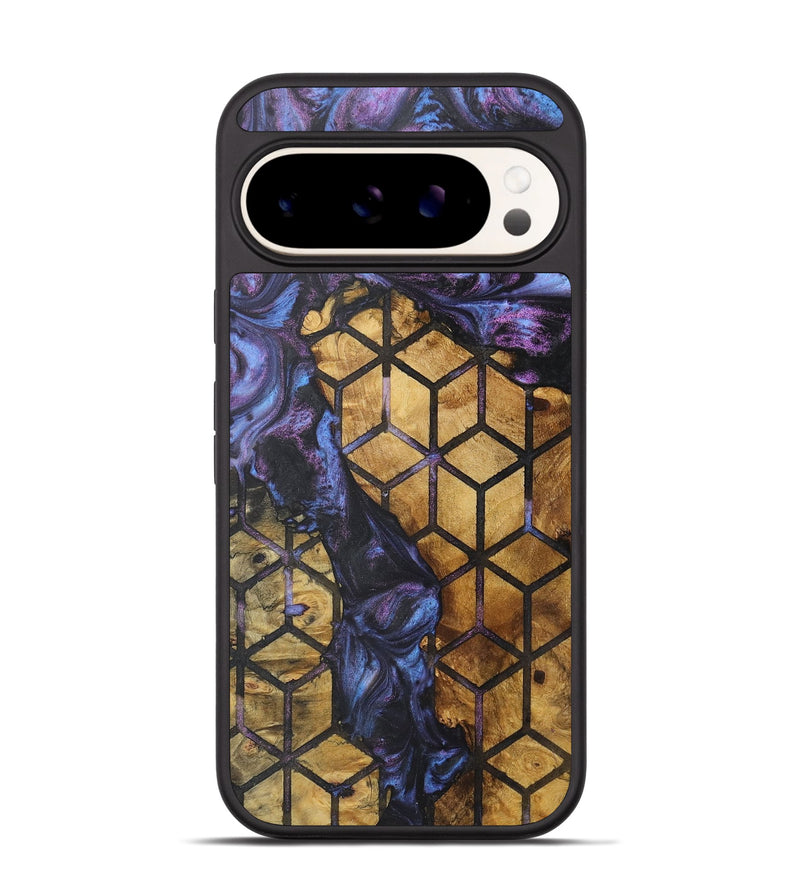 Pixel 9 Wood+Resin Phone Case - Nia (Pattern, 722330)