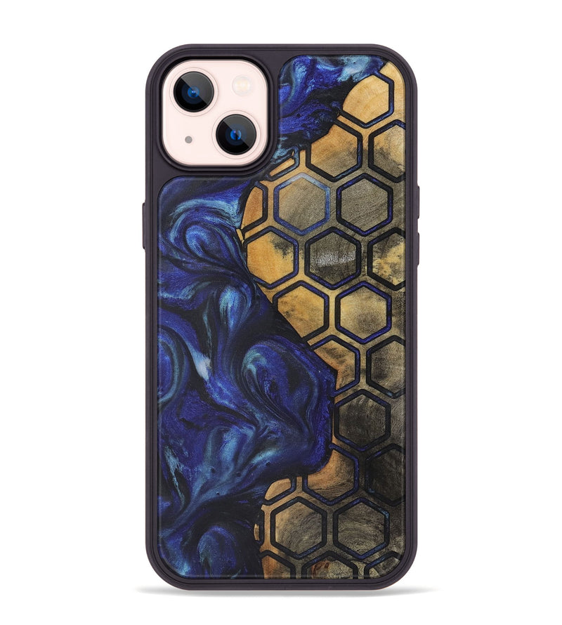 iPhone 14 Plus Wood+Resin Phone Case - Shana (Pattern, 722331)