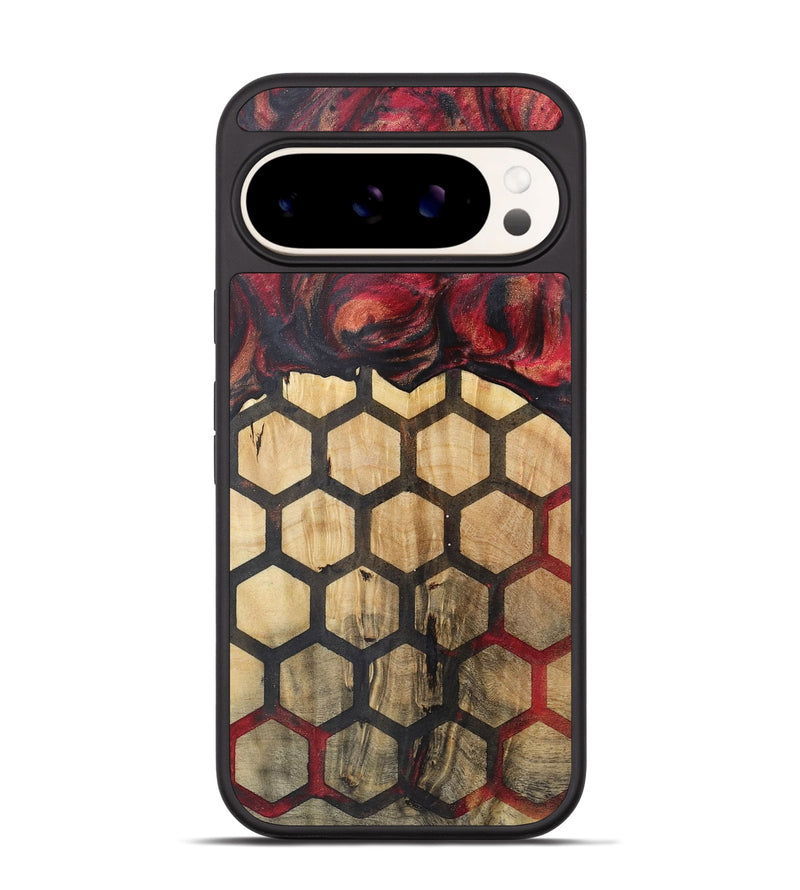 Pixel 9 Wood+Resin Phone Case - Natasha (Pattern, 722332)