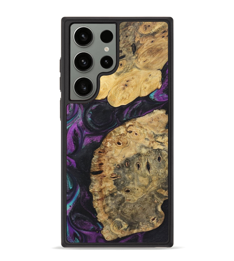 Galaxy S23 Ultra Wood+Resin Phone Case - Ralph (Purple, 722337)