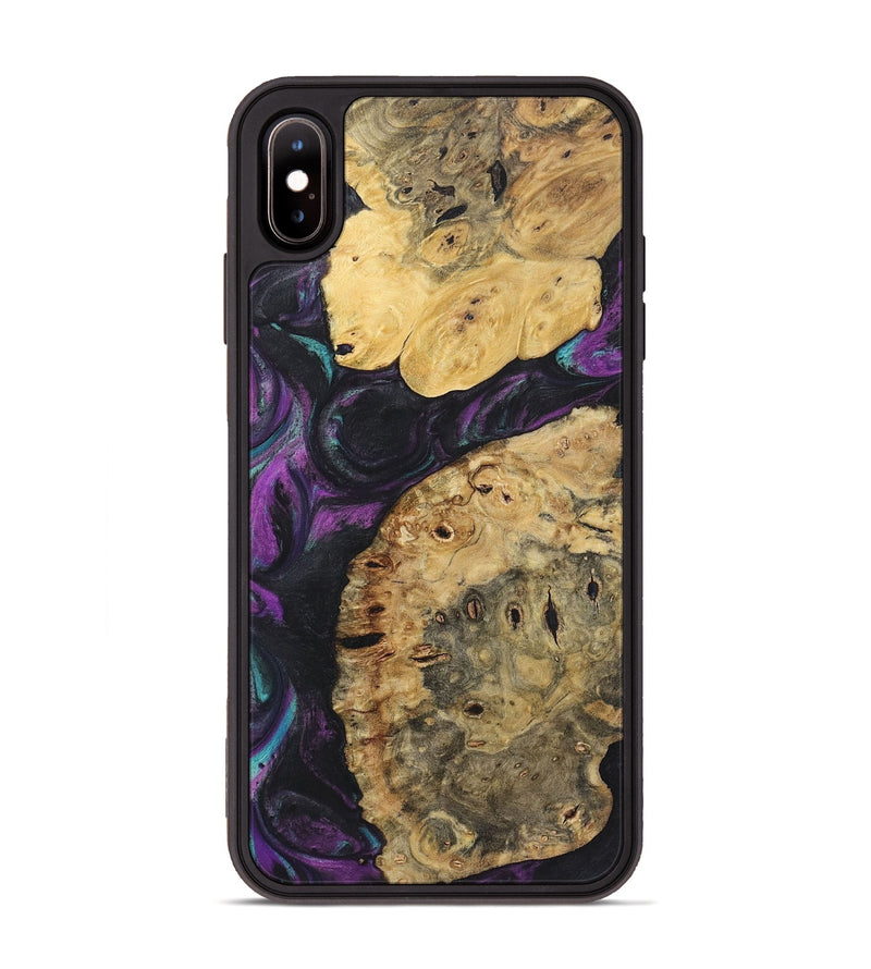 iPhone Xs Max Wood+Resin Phone Case - Ralph (Purple, 722337)