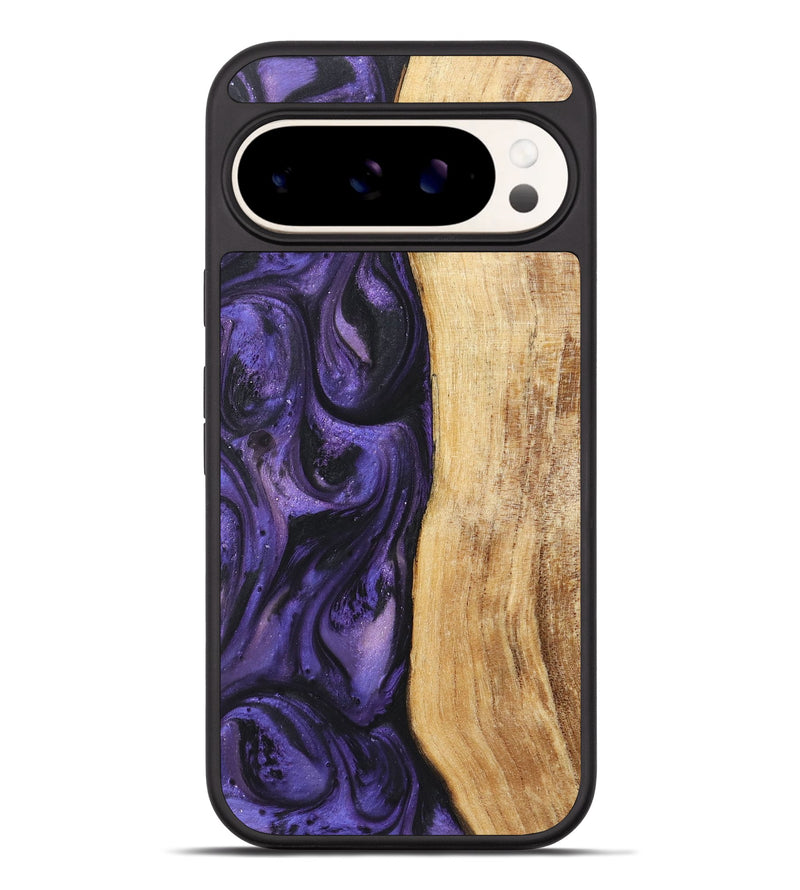 Pixel 9 Pro XL Wood+Resin Phone Case - Elisa (Purple, 722338)