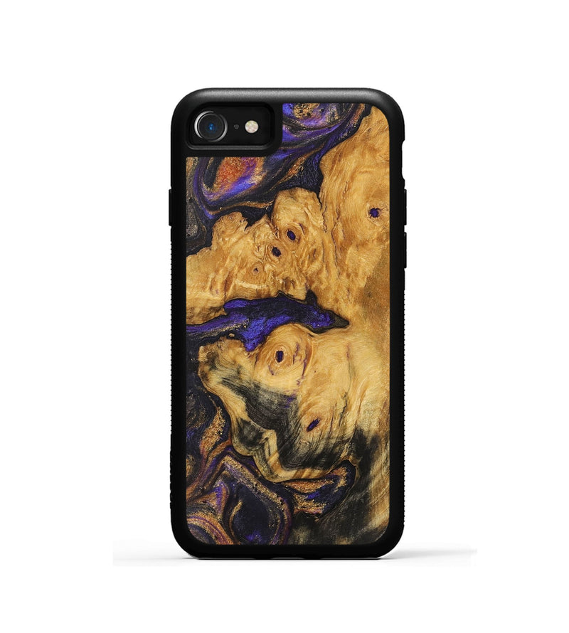 iPhone SE Wood+Resin Phone Case - Kendall (Purple, 722339)