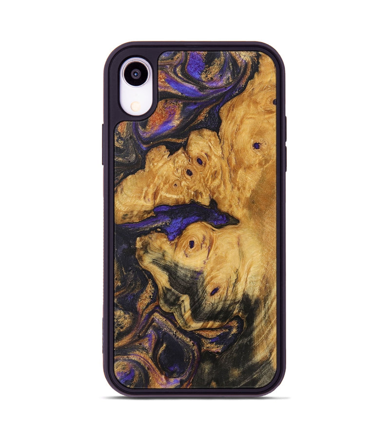 iPhone Xr Wood+Resin Phone Case - Kendall (Purple, 722339)