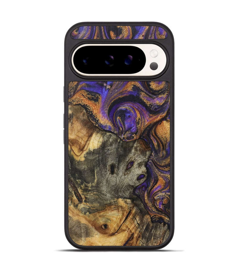 Pixel 9 Wood+Resin Phone Case - Silas (Purple, 722344)