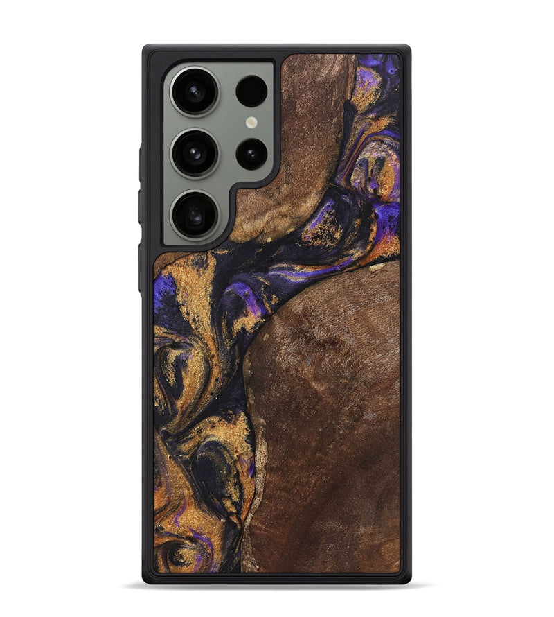 Galaxy S24 Ultra Wood+Resin Phone Case - Kaden (Purple, 722346)